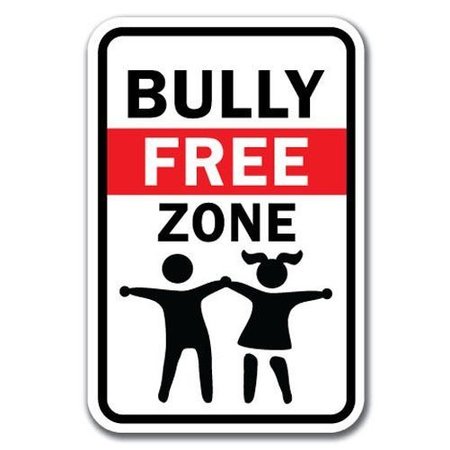 SIGNMISSION Safety Sign, 12 in Height, Aluminum, 18 in Length, No Bullying - Bully F Z A-1218 No Bullying - Bully F Z